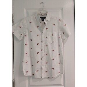 Rugby University Men’s Christmas Tree Truck Button-Down Shirt SML